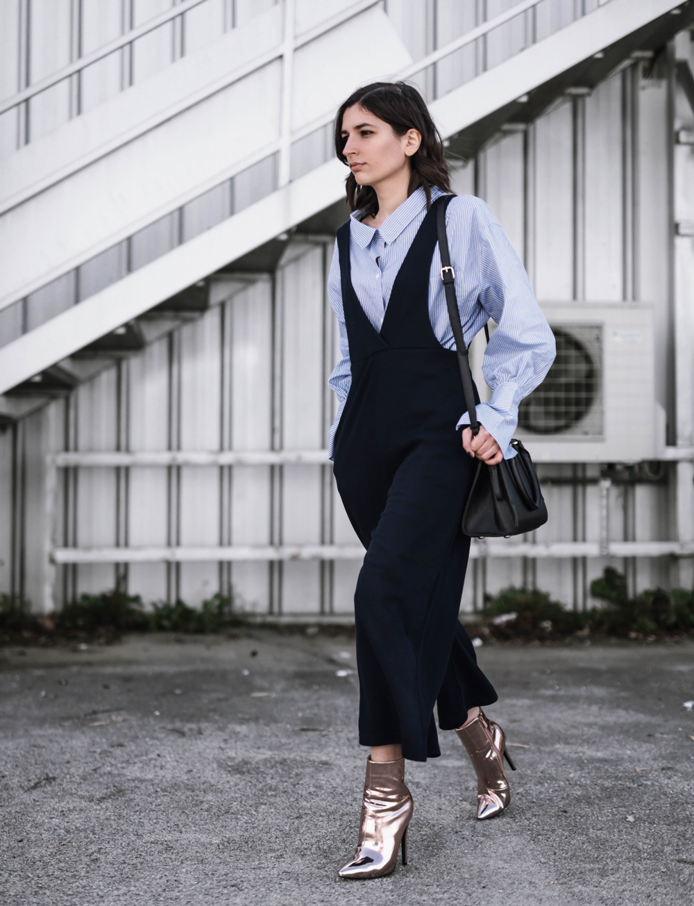 Layering a jumpsuit for spring